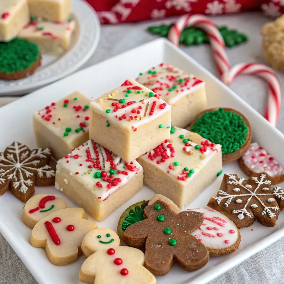 Sugar Cookie Fudge for Cookie Exchange