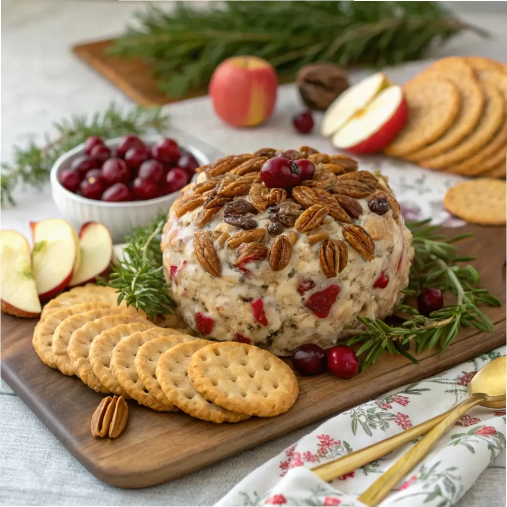 Crowd-Pleasing Cranberry Pecan Cheese Ball