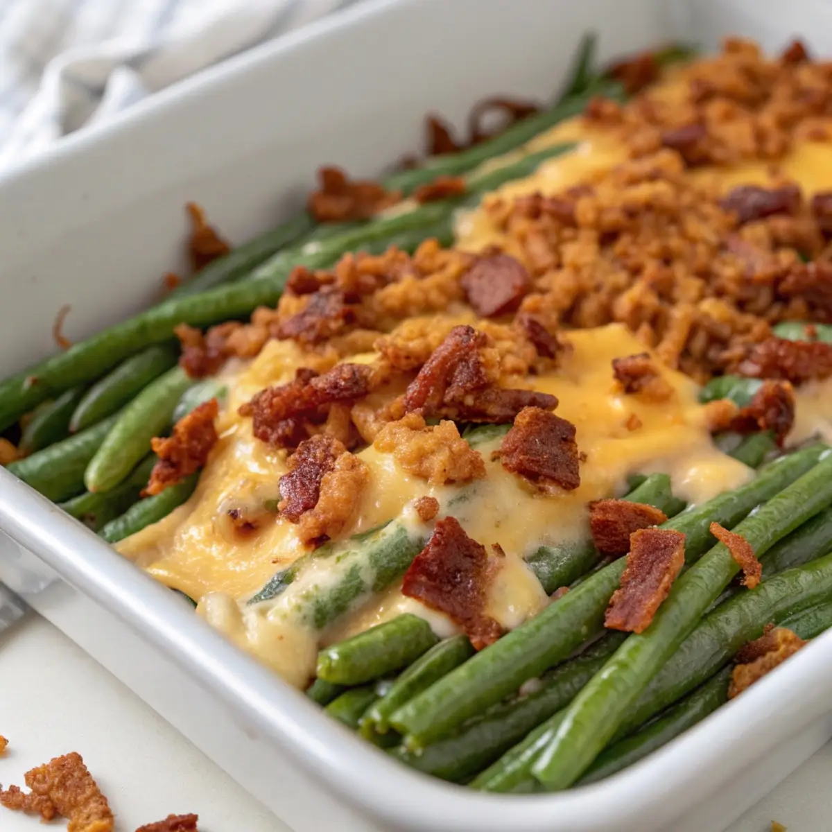 Keto Green Bean Casserole (Low-Carb Version)