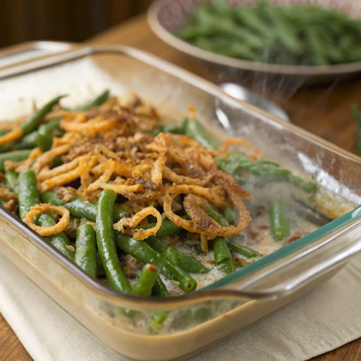 Make-Ahead Green Bean Casserole for Potluck