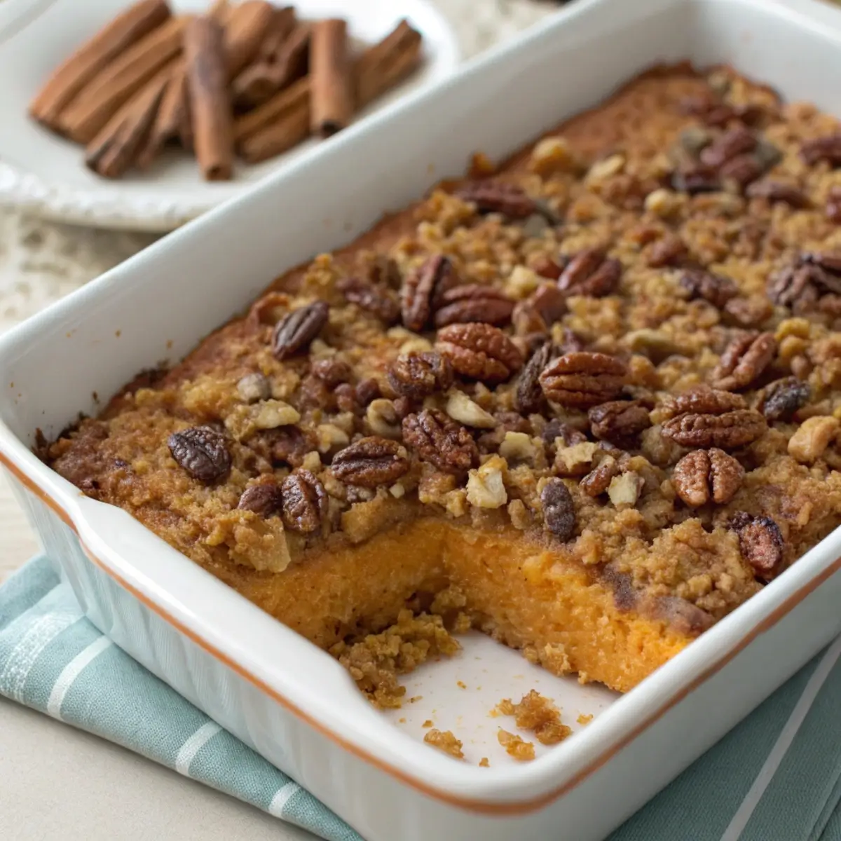 Make-Ahead Sweet Potato Casserole for Potluck