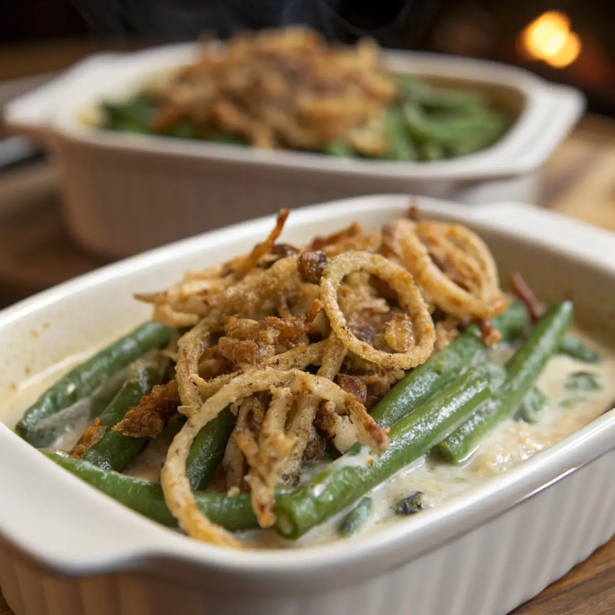 Small-Batch Green Bean Casserole for Two