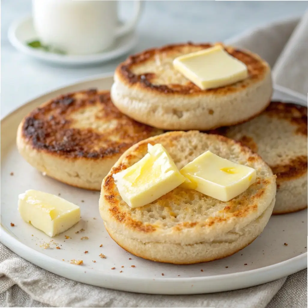 Sourdough Discard English Muffins (Toasty Breakfast)