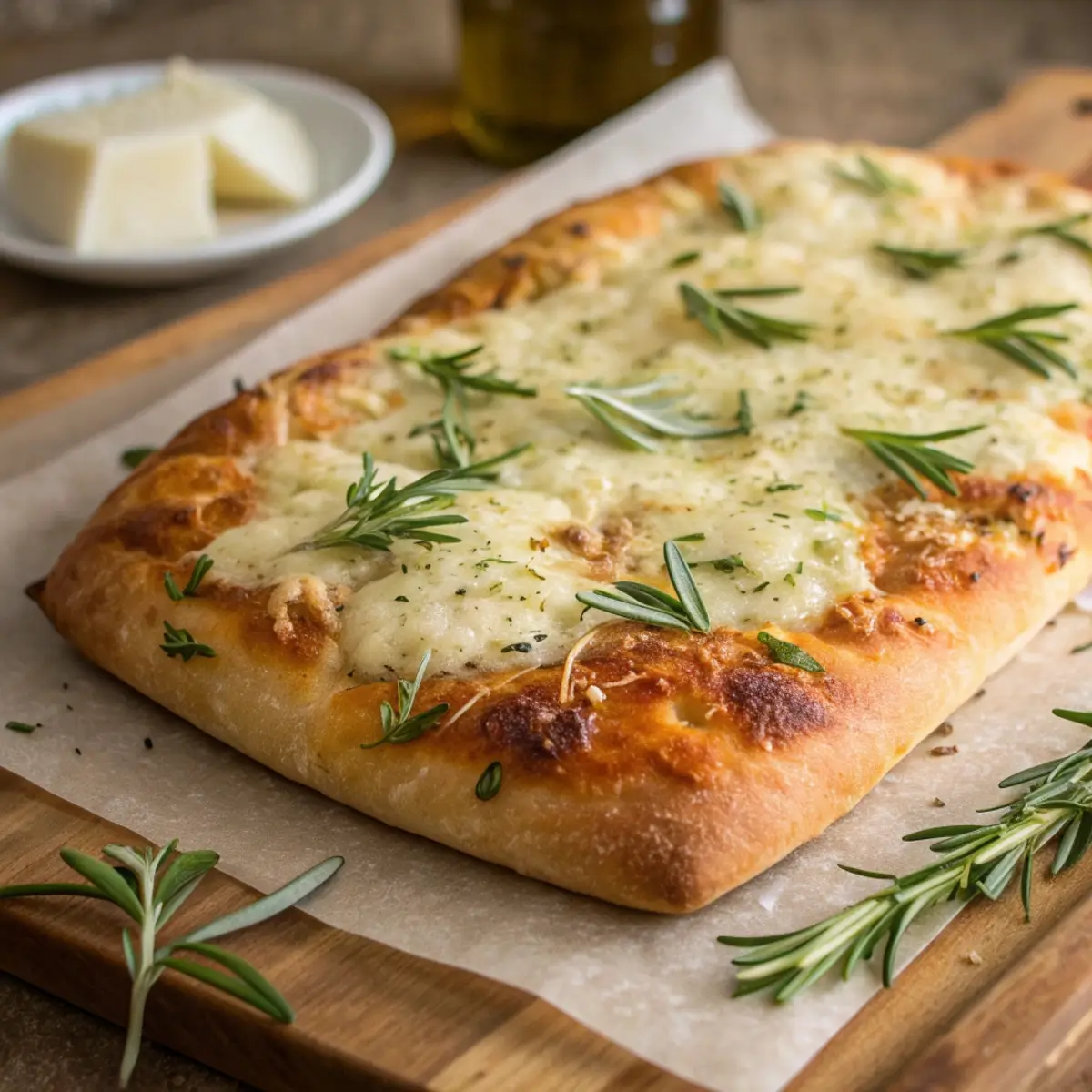 Sourdough Focaccia with Parmesan & Herbs