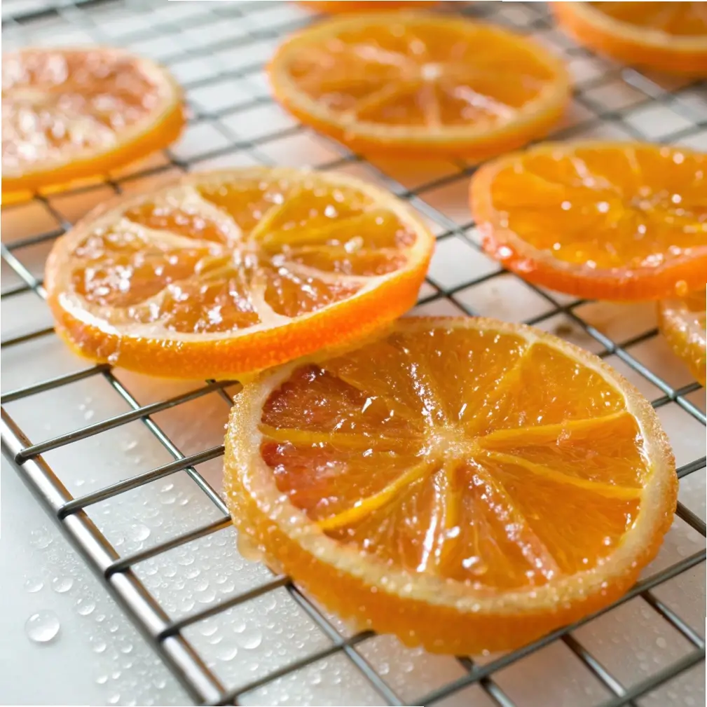 Vegan Candied Orange Slices