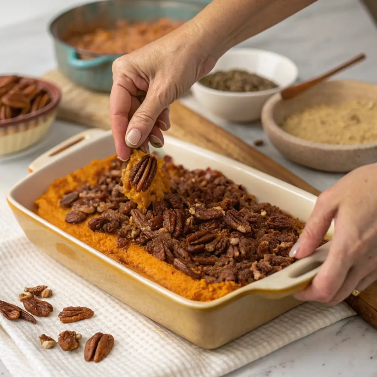Sweet Potato Casserole Video Tutorial Step-by-Step