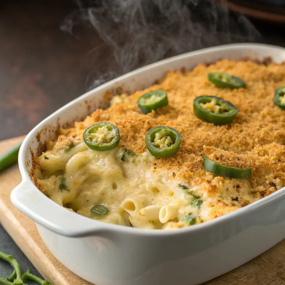 Jalapeño Popper Mac and Cheese Bake
