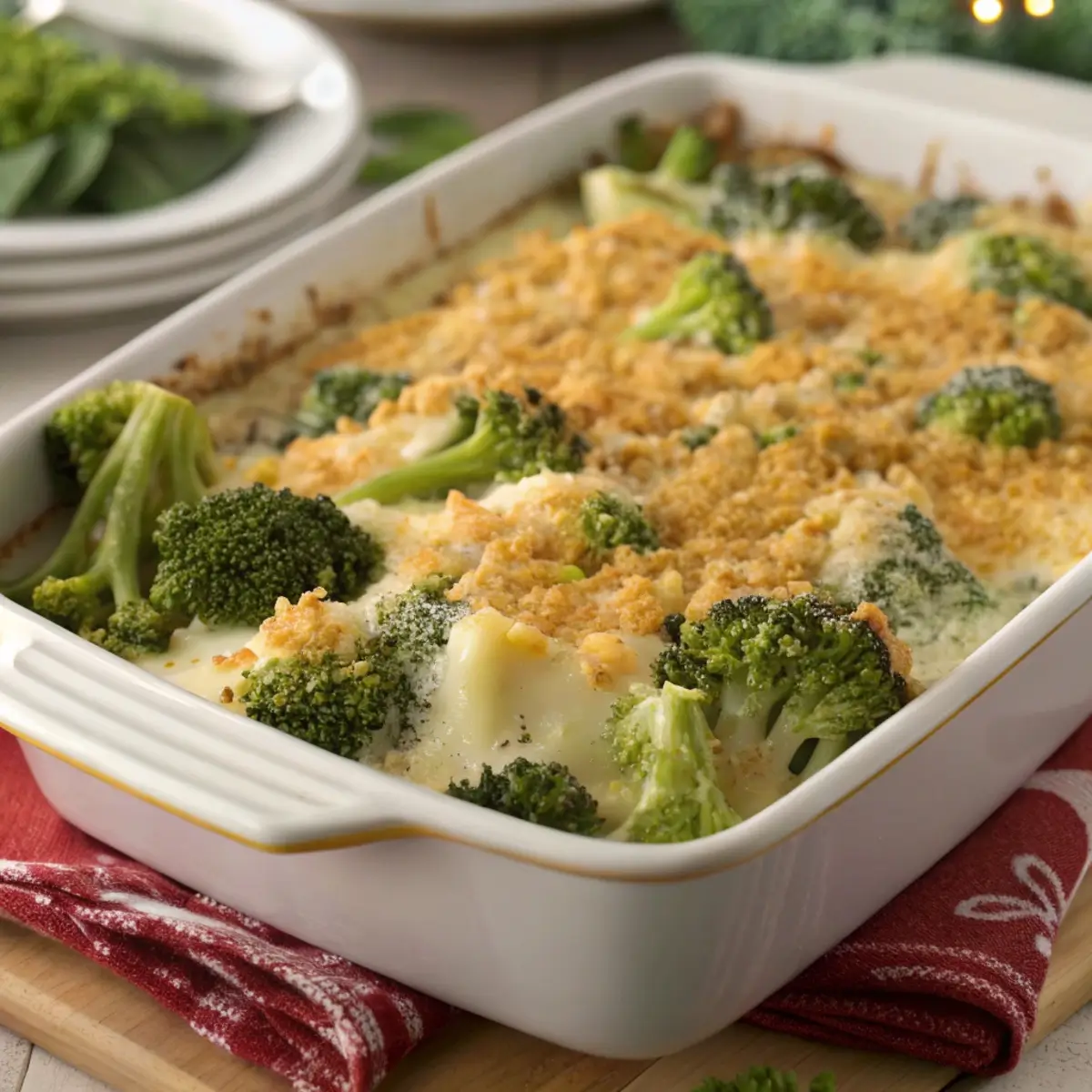 Holiday Broccoli & Cheese Bake