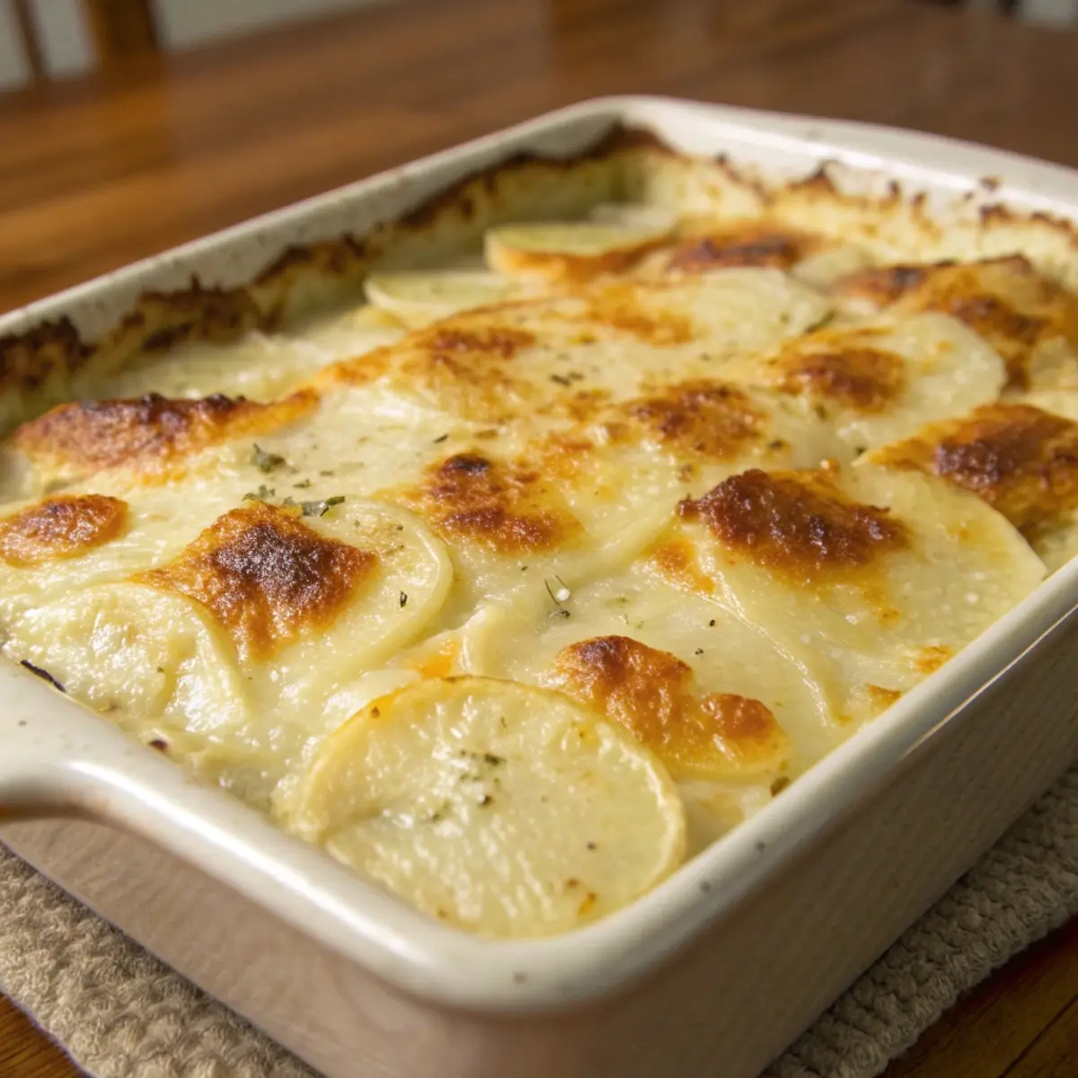 Cheesy Scalloped Potatoes (No Flour Version)