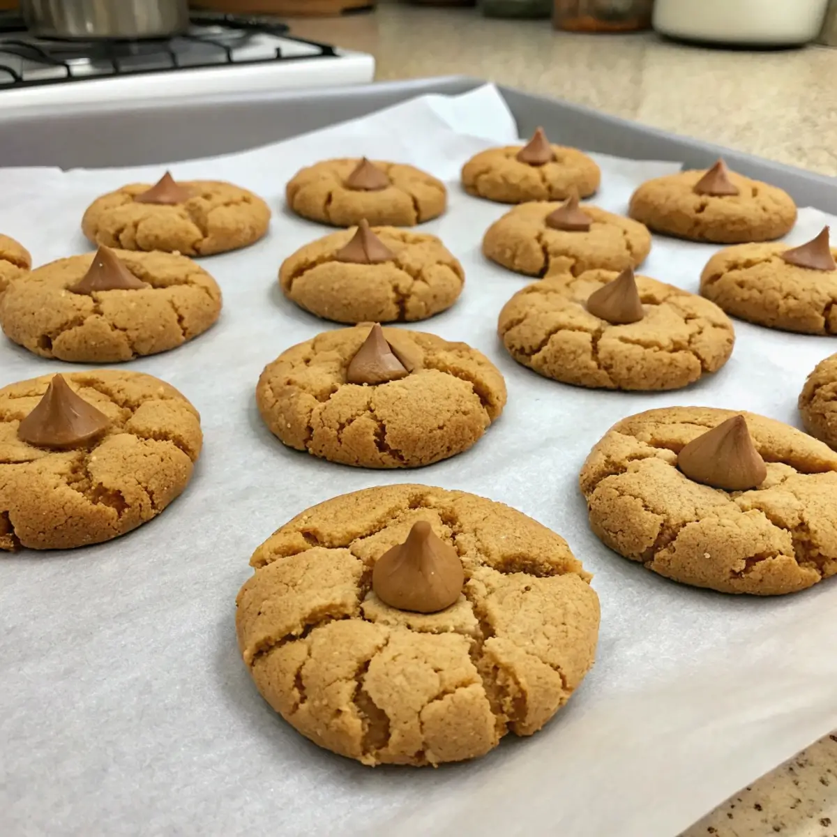 Chewy Peanut Butter Blossom Cookies Recipe