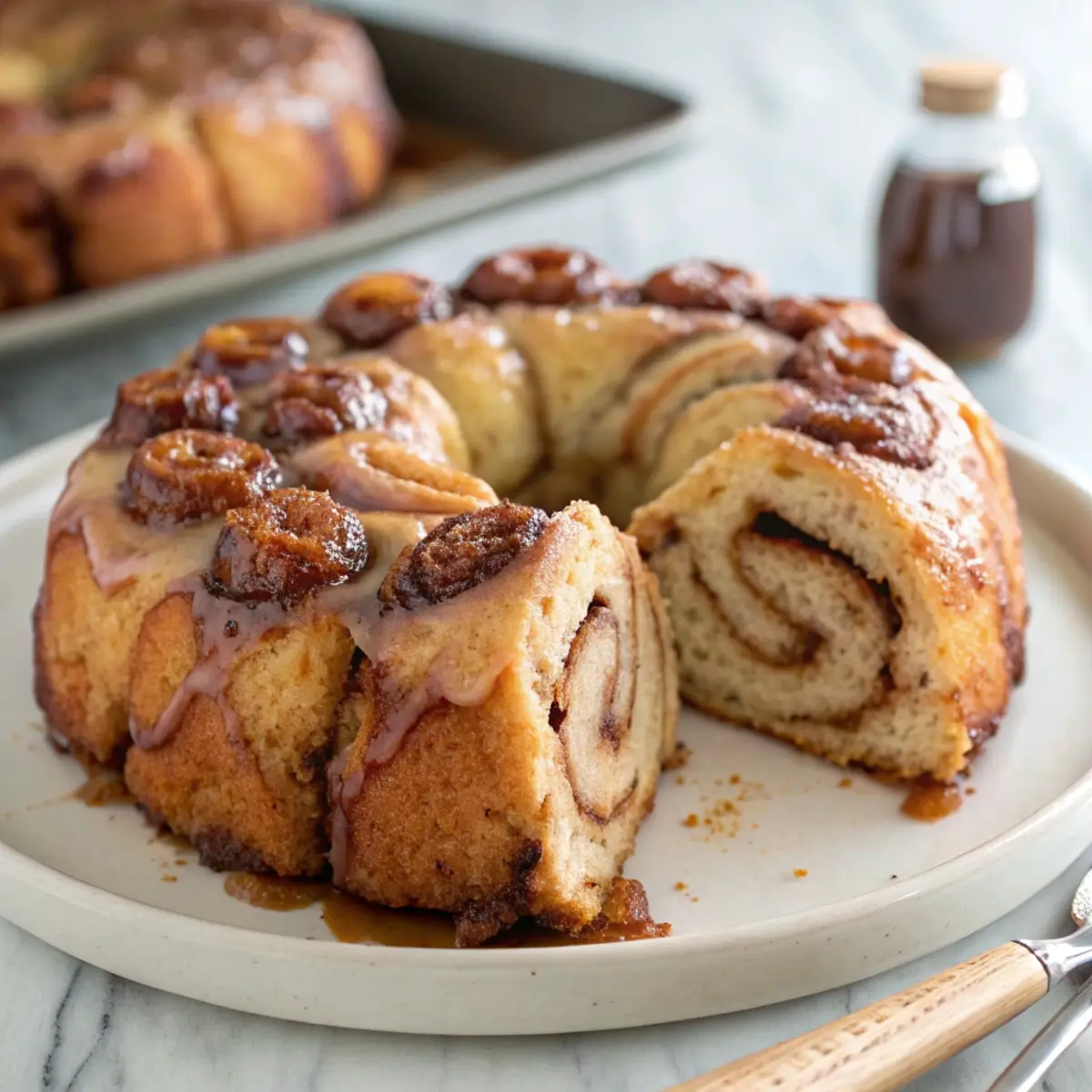 Cinnamon Roll Monkey Bread Pull-Apart