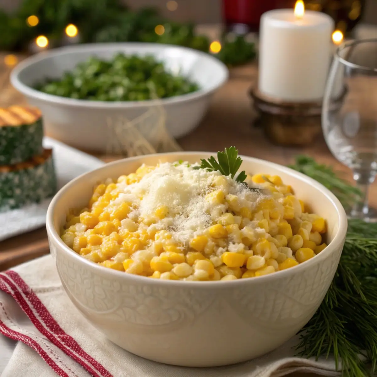 Creamed Corn with Parmesan (Stovetop Easy)