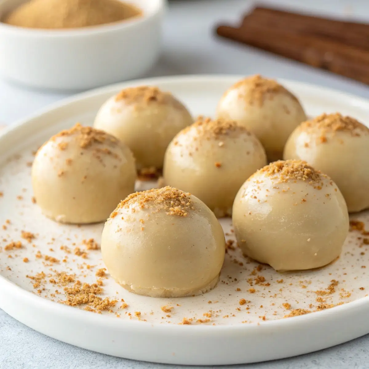 Creamy Peanut Butter Balls with Brown Sugar