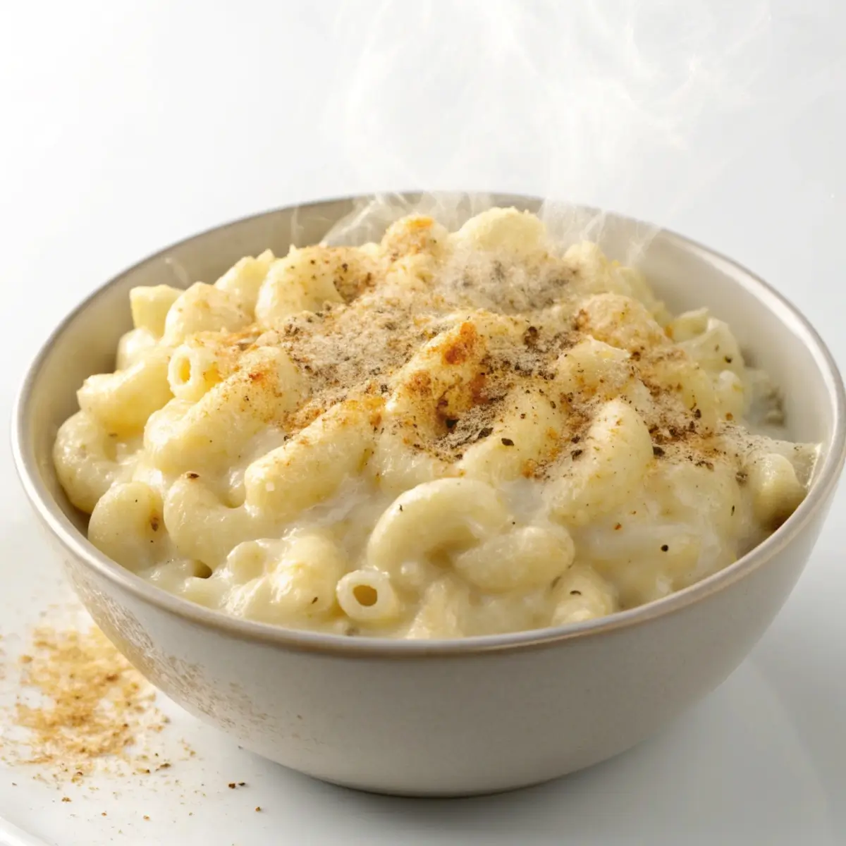 Garlic Parmesan White Mac and Cheese