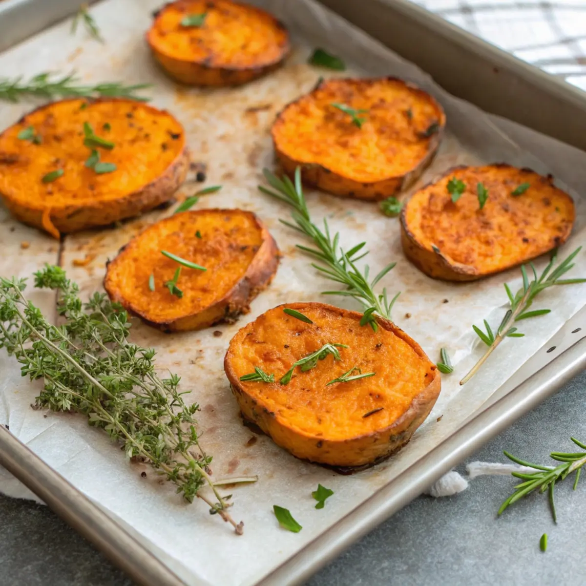 Crispy Smashed Sweet Potatoes