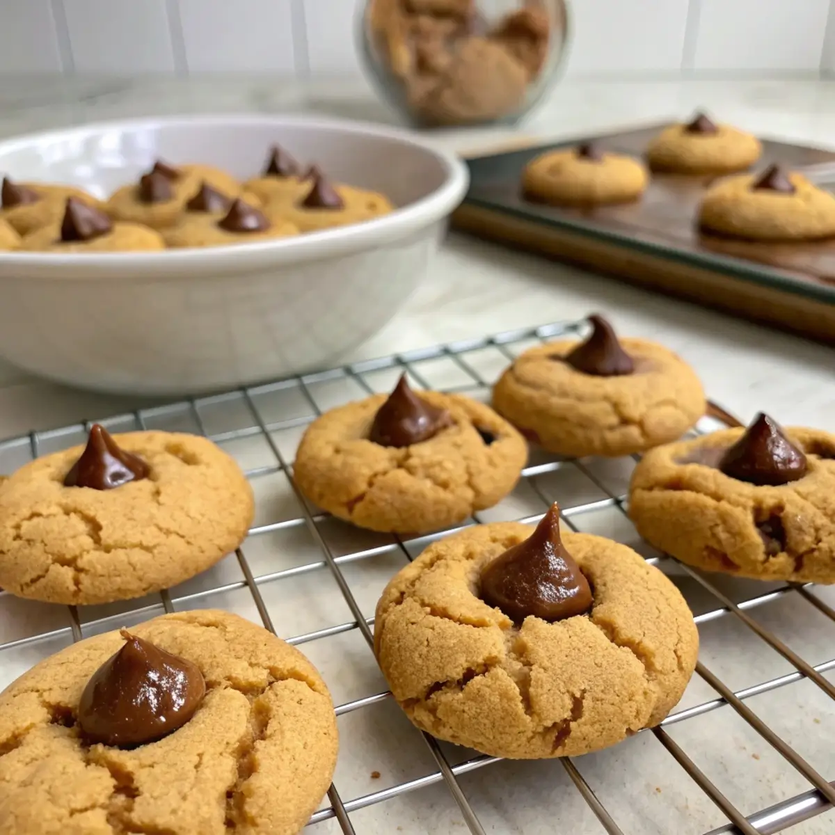 No-Chill Peanut Butter Blossom Dough