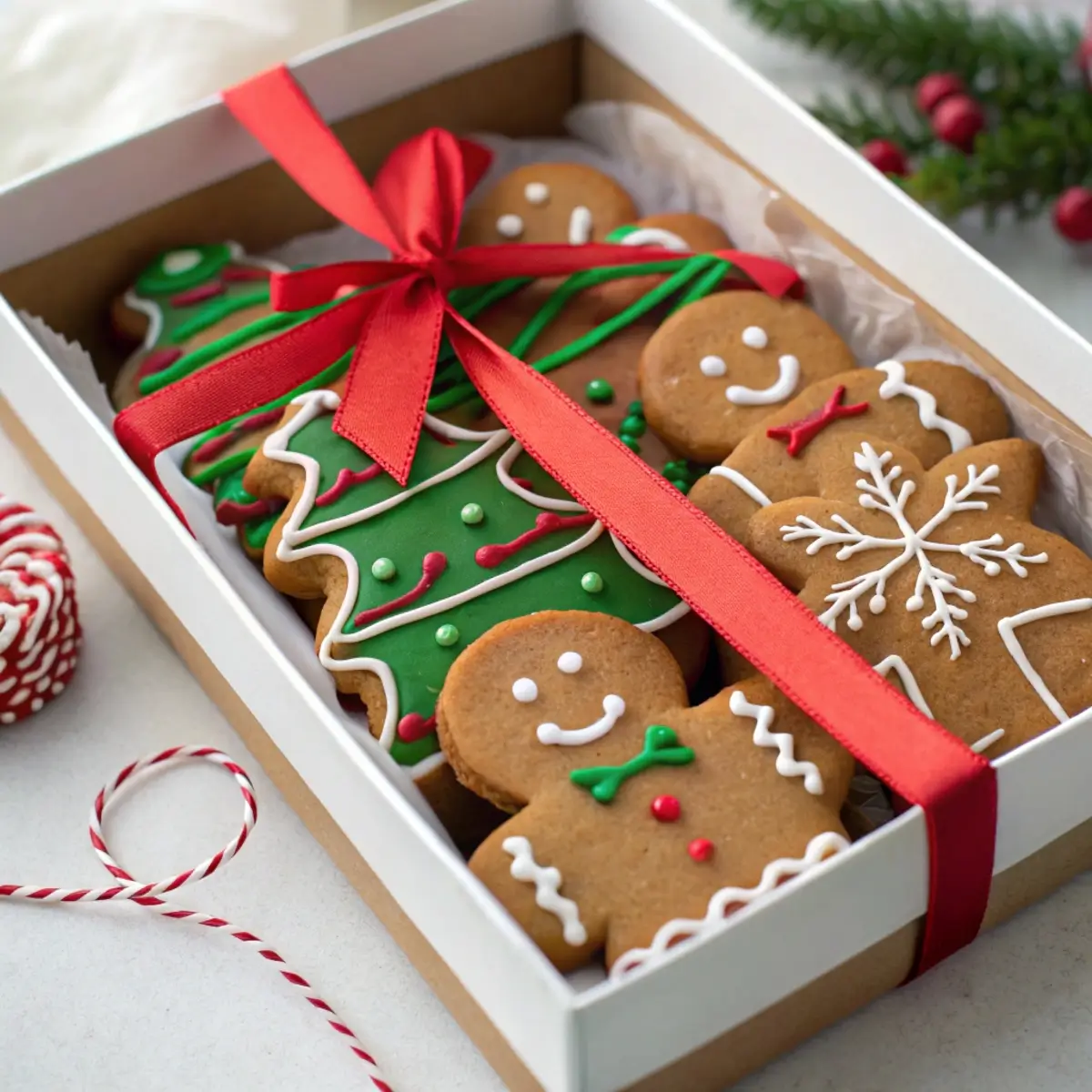 Gingerbread Cookies for Gift Boxes (Sturdy + Soft)
