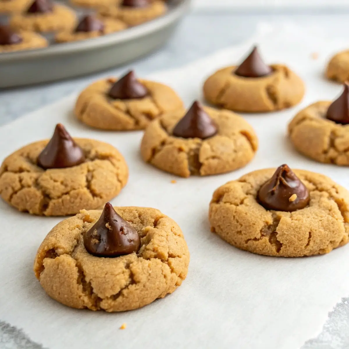 Gluten-Free Peanut Butter Blossom Cookies (Easy)
