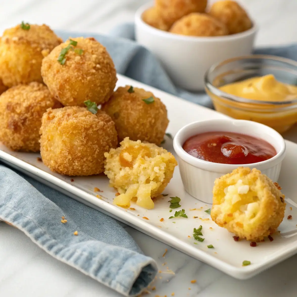 Air Fryer Mac and Cheese Bites