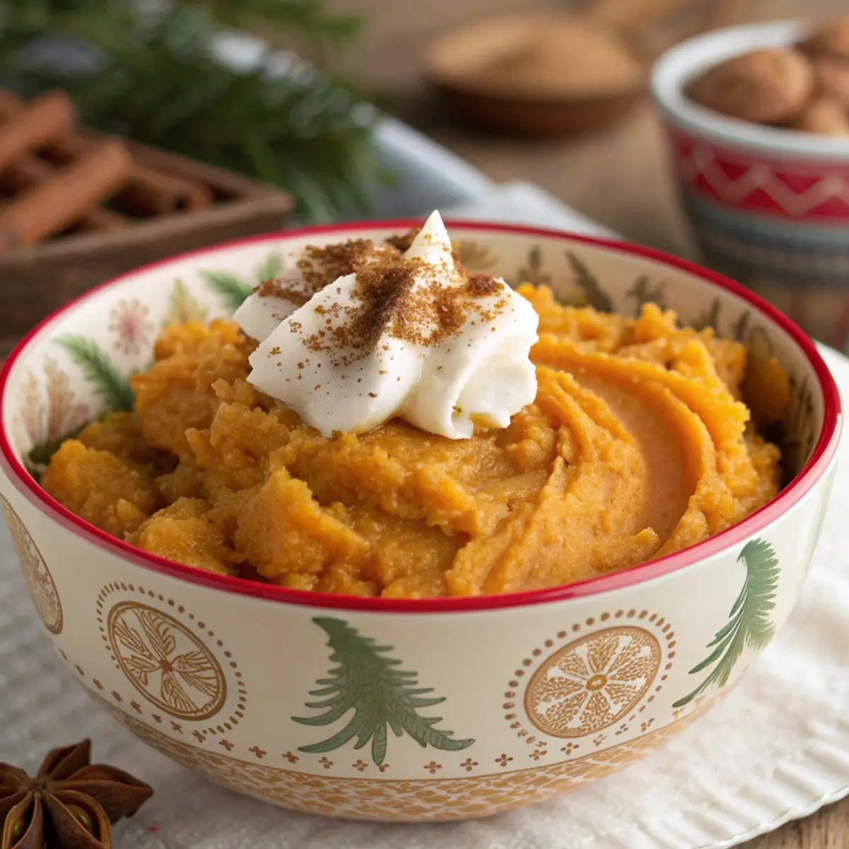 Brown Butter Mashed Sweet Potatoes (Festive Side)