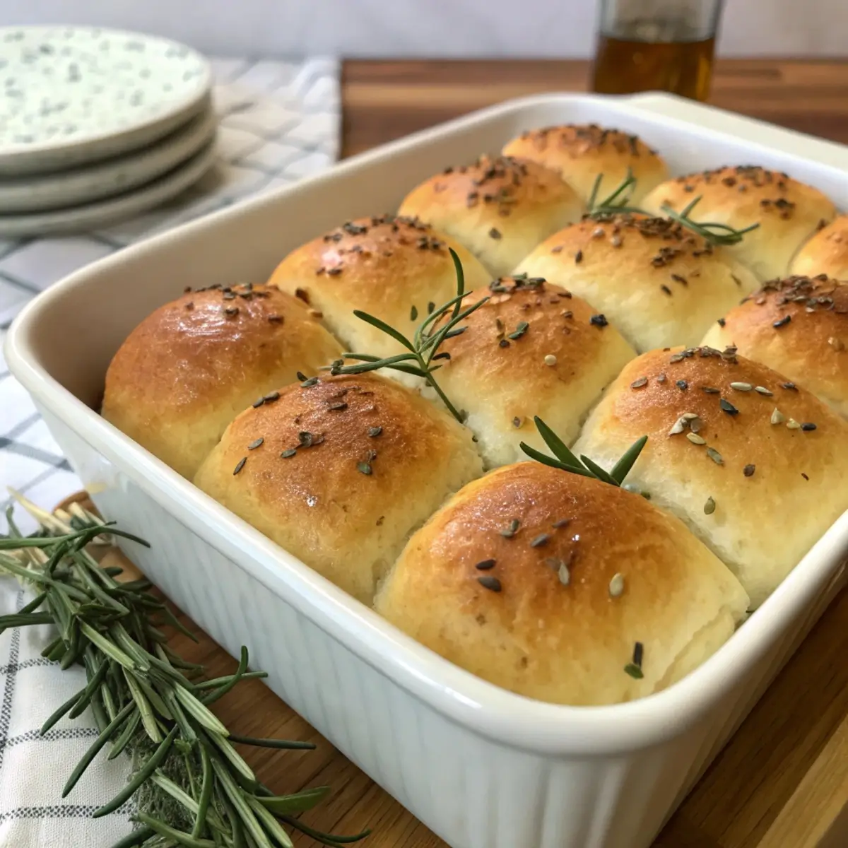 Rosemary Pull-Apart Dinner Rolls