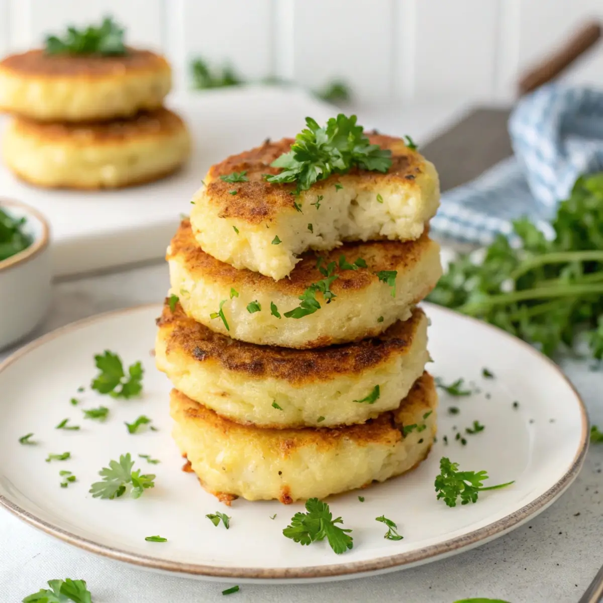 Crispy Fried Mashed Potato Cakes