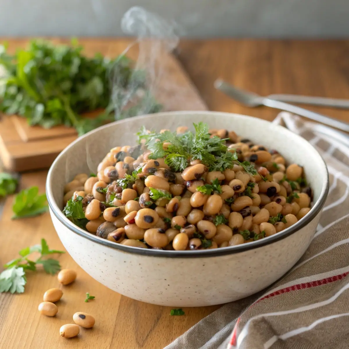 Simple Seasoned Black Eyed Peas Recipe