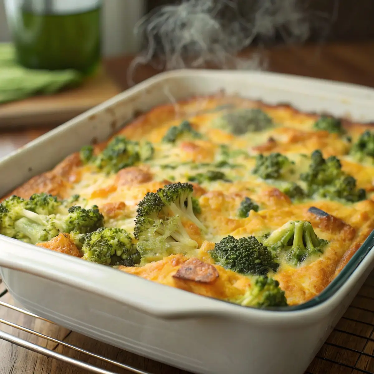 Broccoli Cheddar Breakfast Casserole