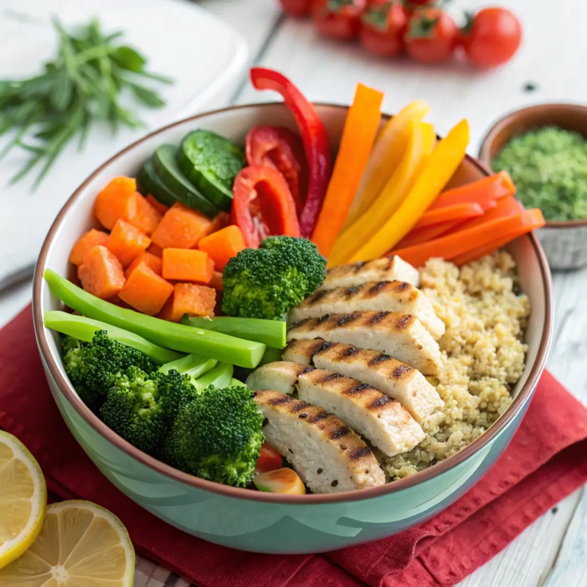 Healthy Dinner Bowls (Protein + Veggies)