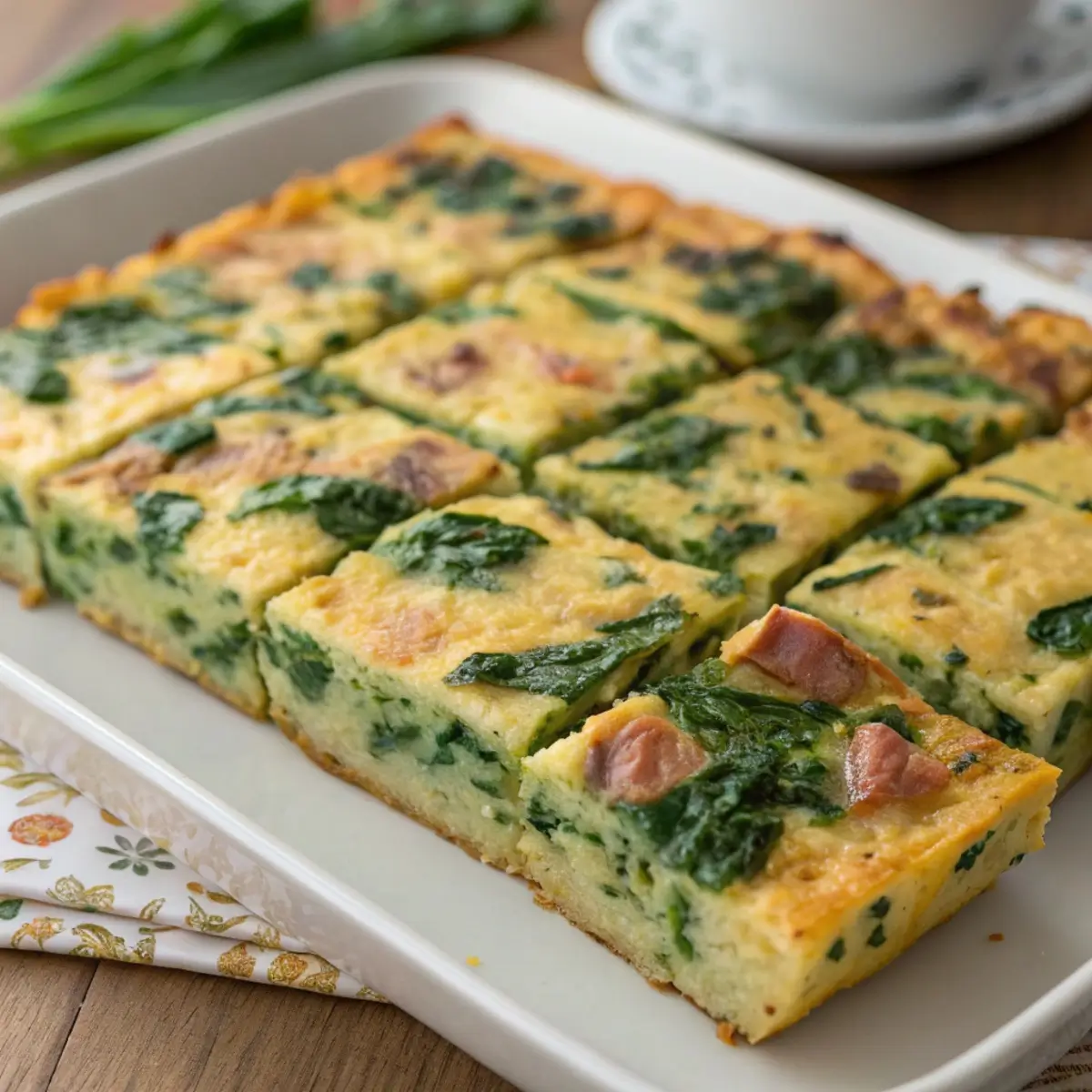 High-Protein Spinach Breakfast Casserole