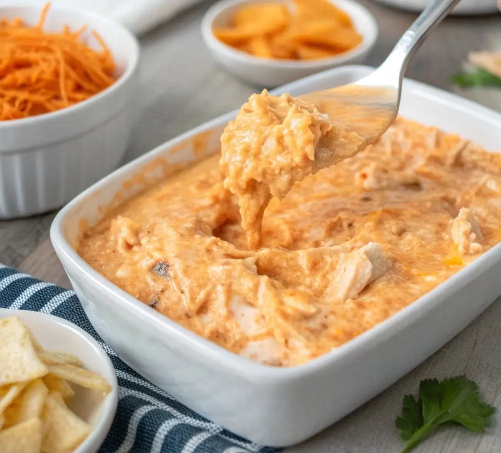 Buffalo Chicken Dip Made for Refill Plates