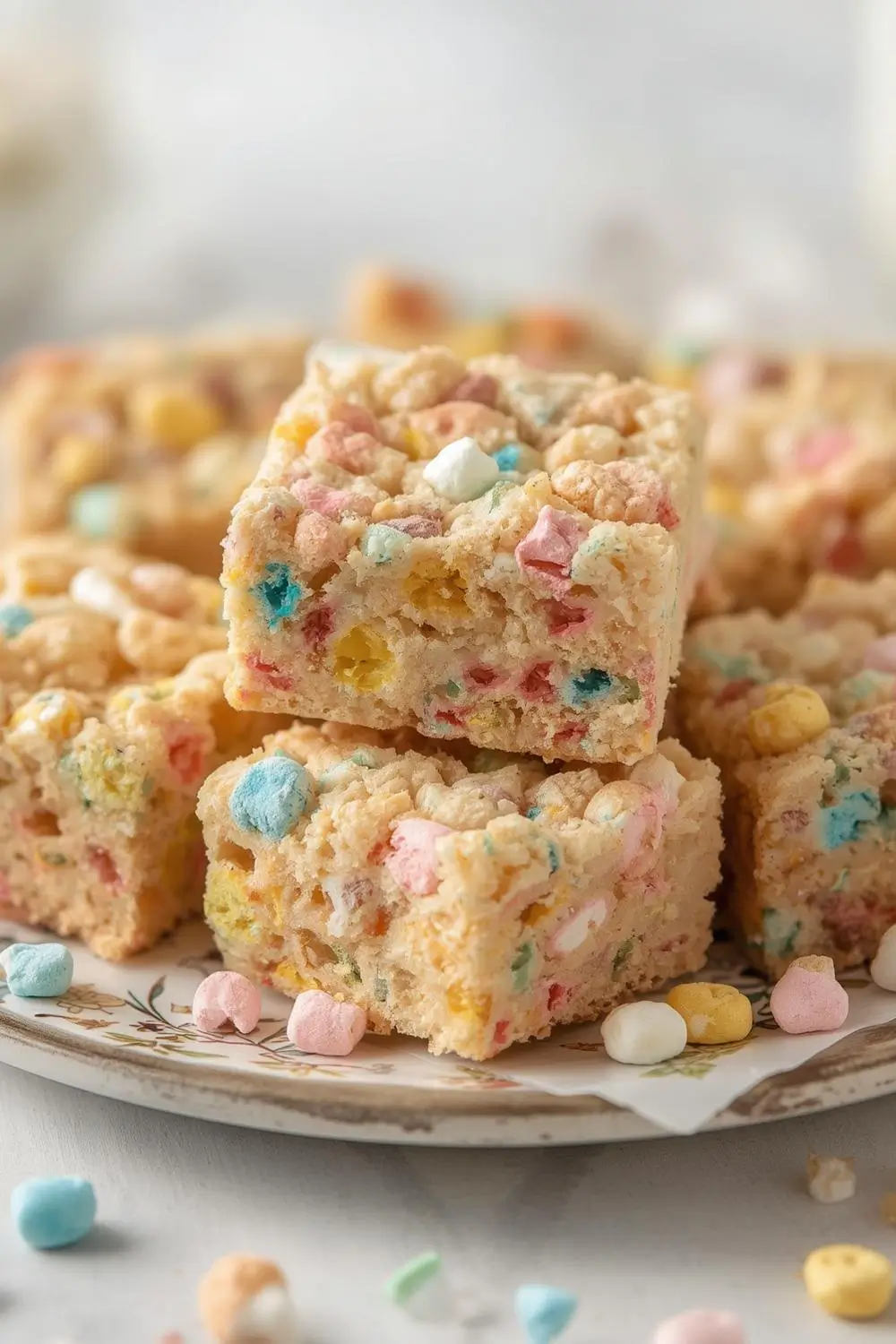 Magical Lucky Charms Rice Krispie Treats for Kid Party Fun!