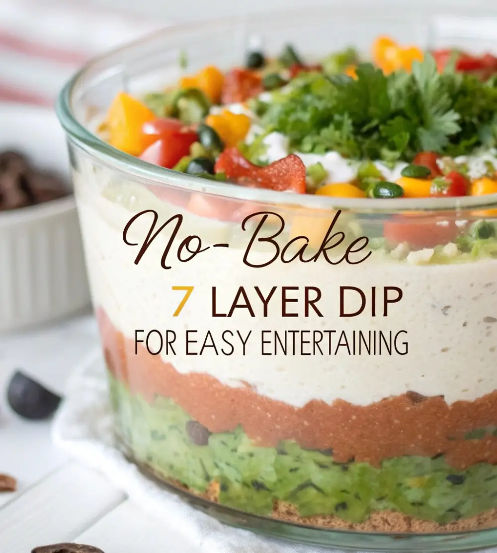 No-Bake 7 Layer Dip for Easy Entertaining