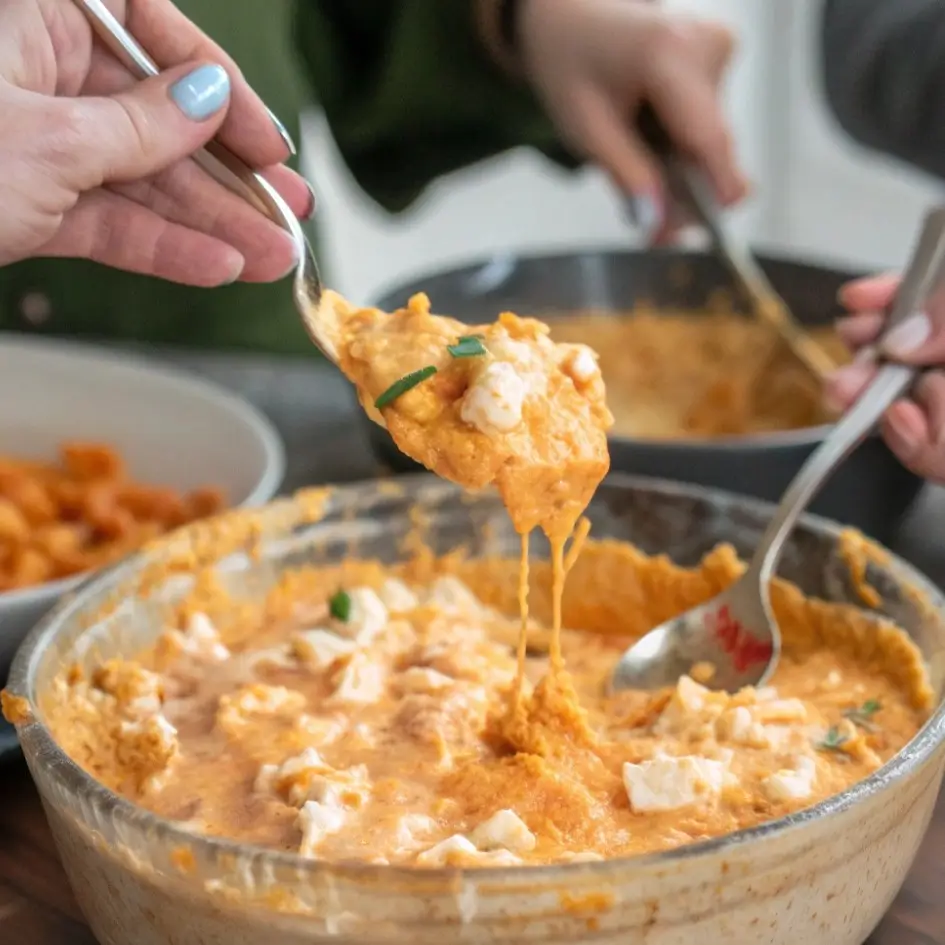 Buffalo Chicken Dip Everyone Scoops First