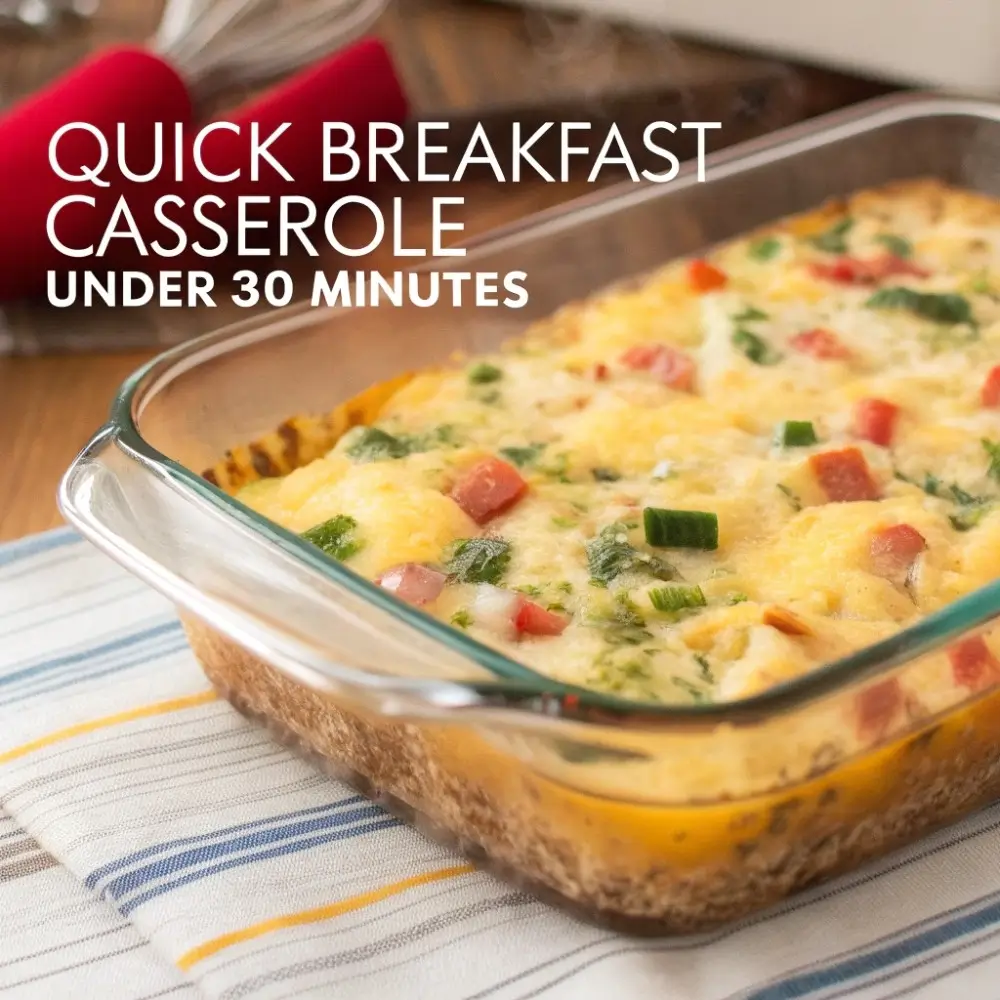 Quick Breakfast Casserole Under 30 Minutes