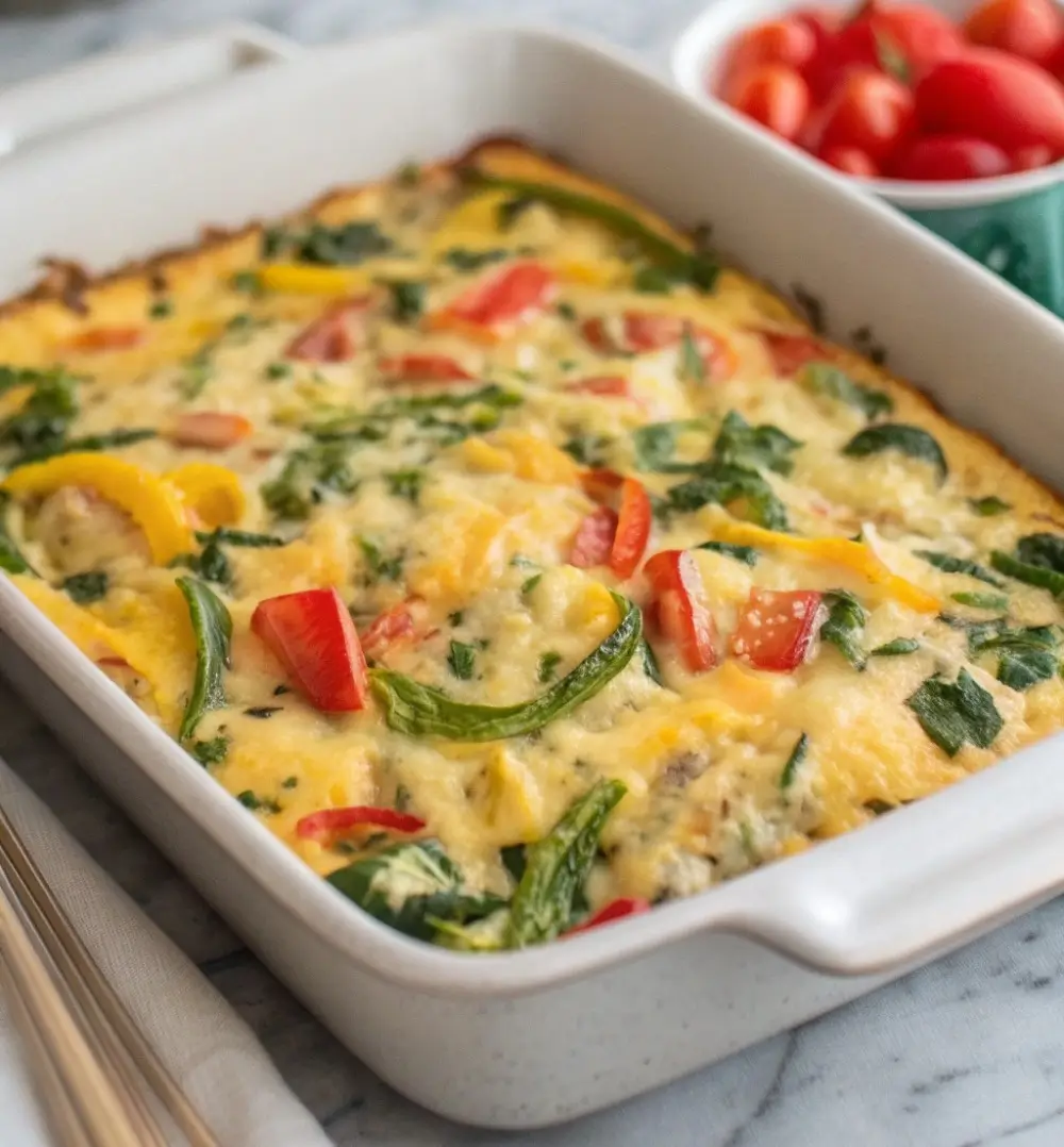 Veggie-Packed Breakfast Casserole That Doesn’t Feel “Healthy”