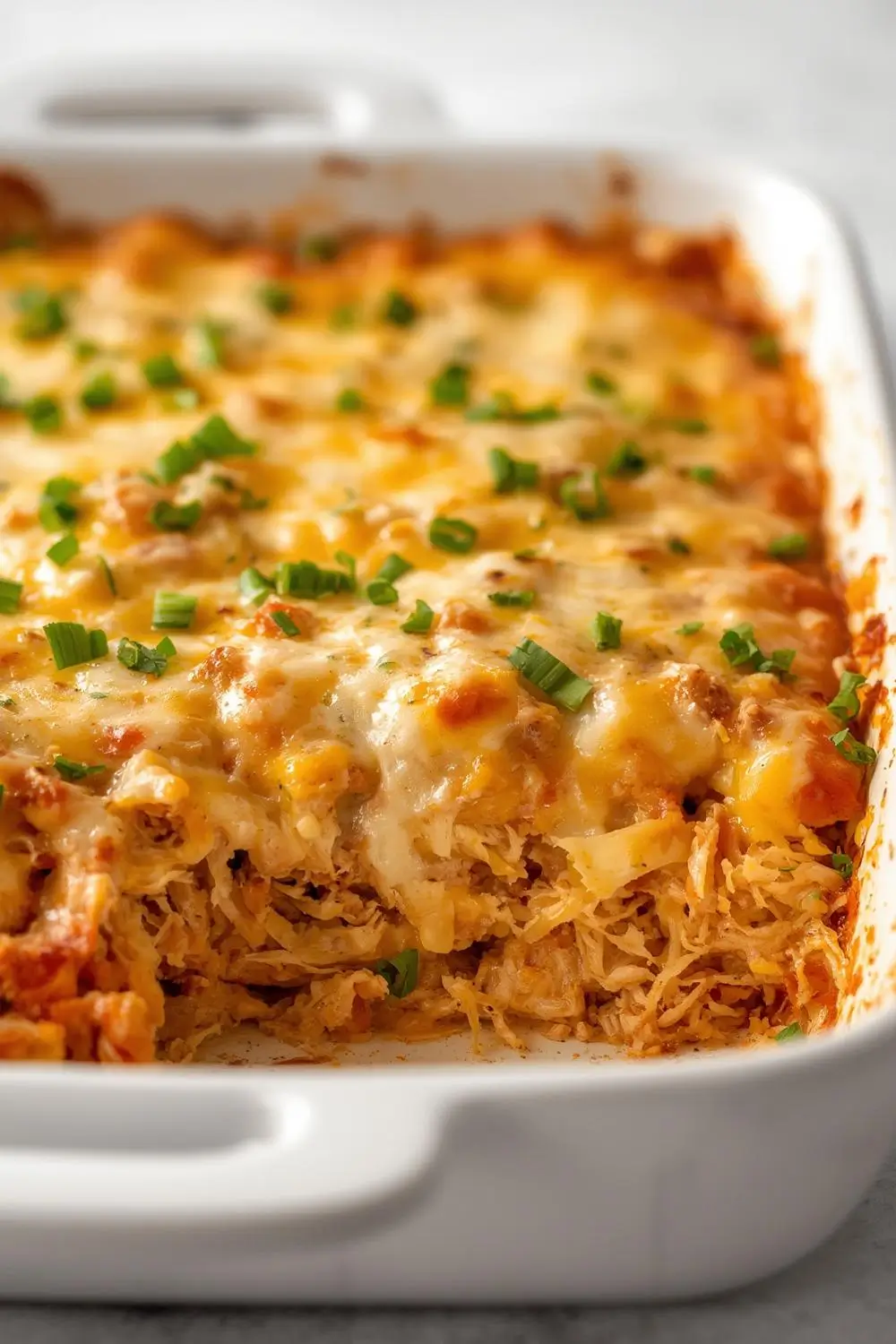 Cheesy chicken tortilla casserole dinner