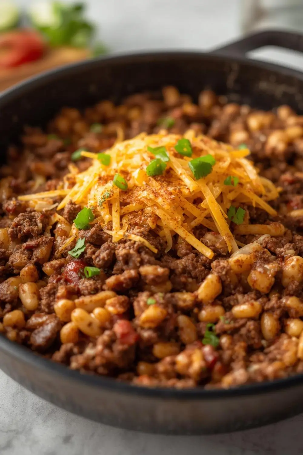 Easy Beef Taco Rice Skillet Dinner