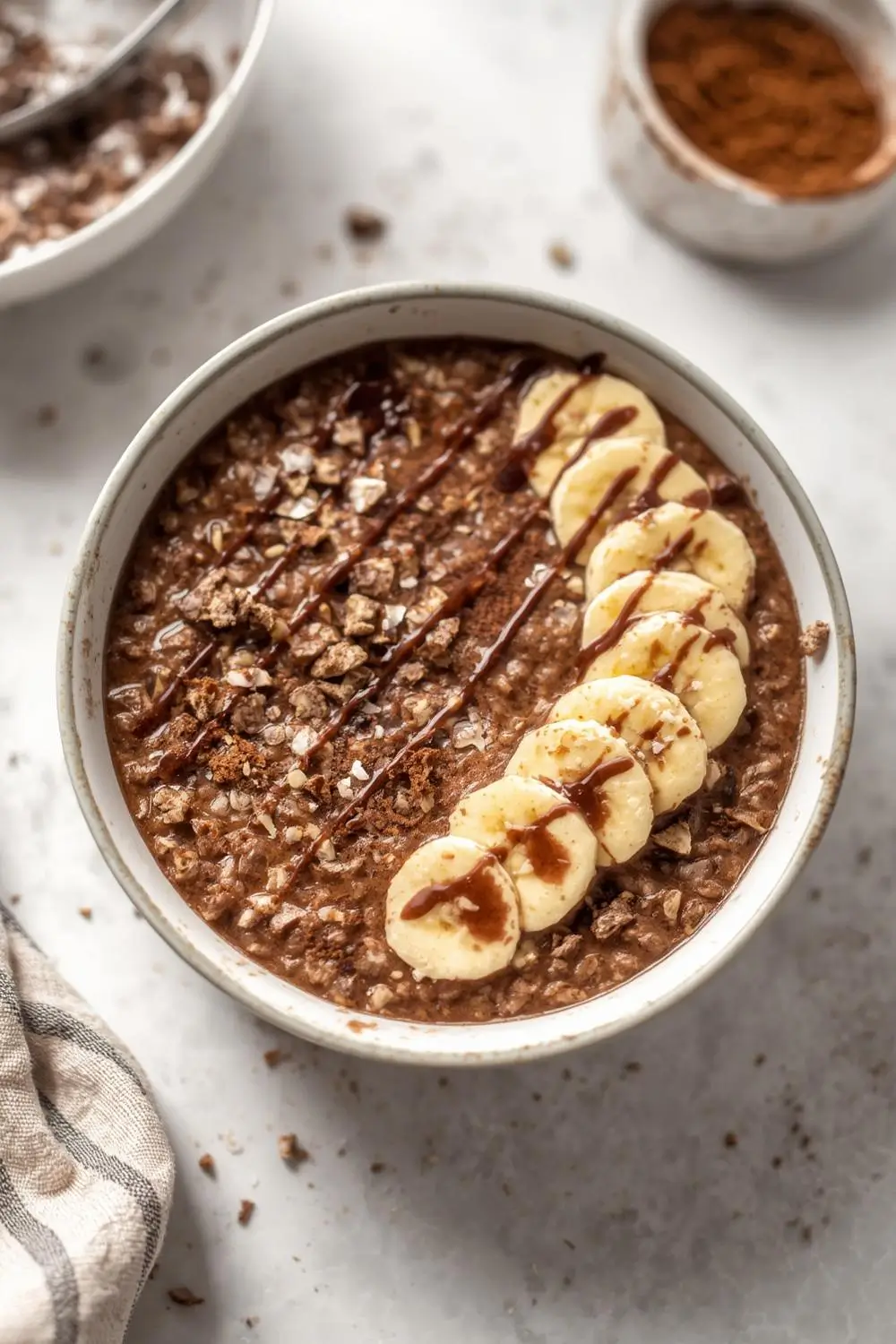 Easy Chocolate Banana Protein Oats
