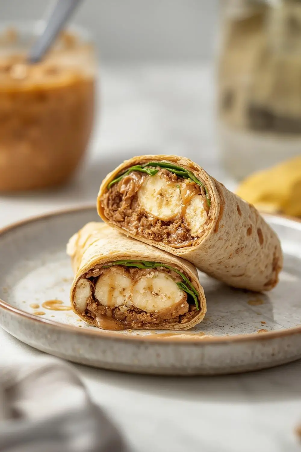 Easy Peanut Butter Banana Breakfast Wrap | Healthy High Protein Morning Meal