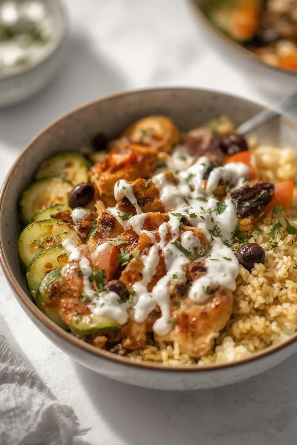 Healthy Mediterranean Chicken Bowl – Fresh & Easy Dinner Idea
