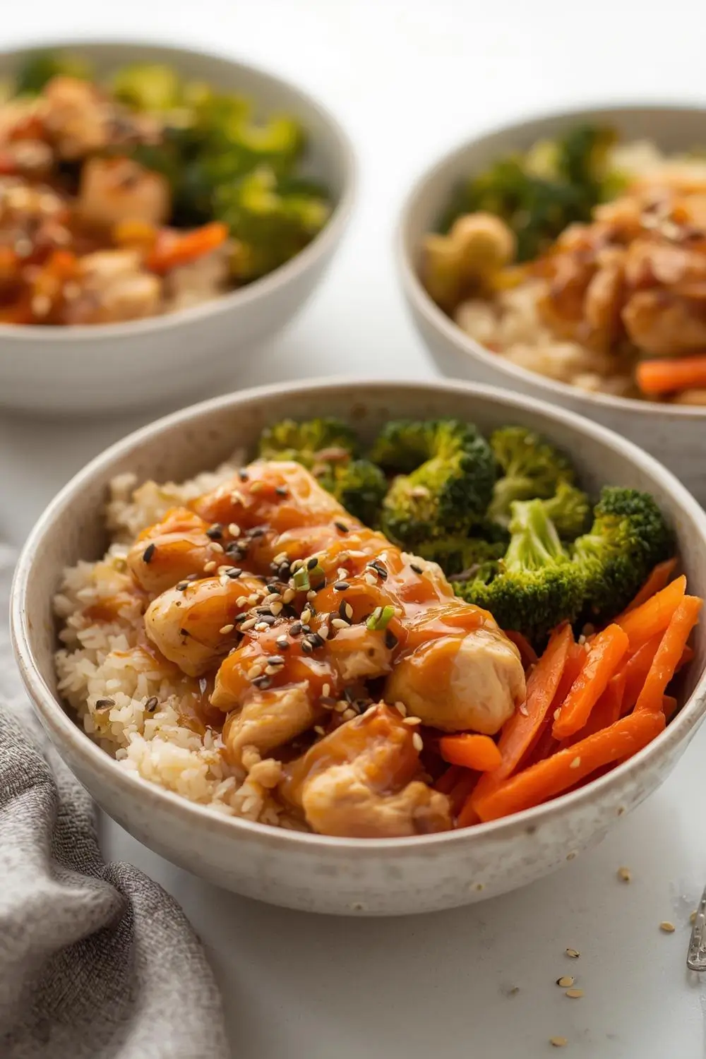 HoneyGarlic Chicken Meal Prep Bowls – Easy & Flavorful
