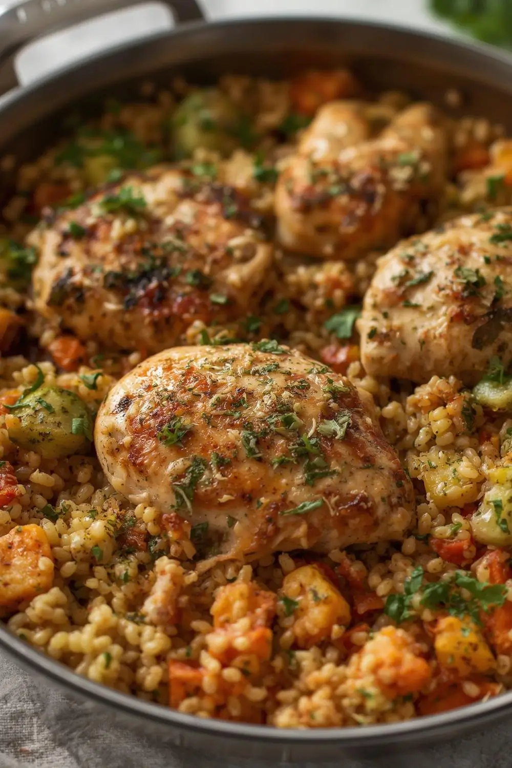Mediterranean Chicken Couscous: Healthy & Flavorful One-Pan Dinner!