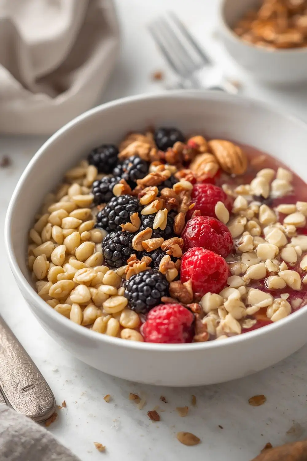 Protein packed cottage cheese breakfast bowl