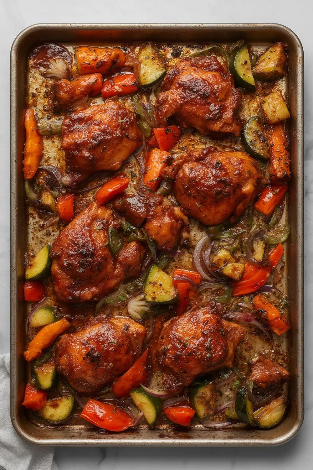 Sheet Pan BBQ Chicken & Veggies – One-Pan Wonder Dinner!