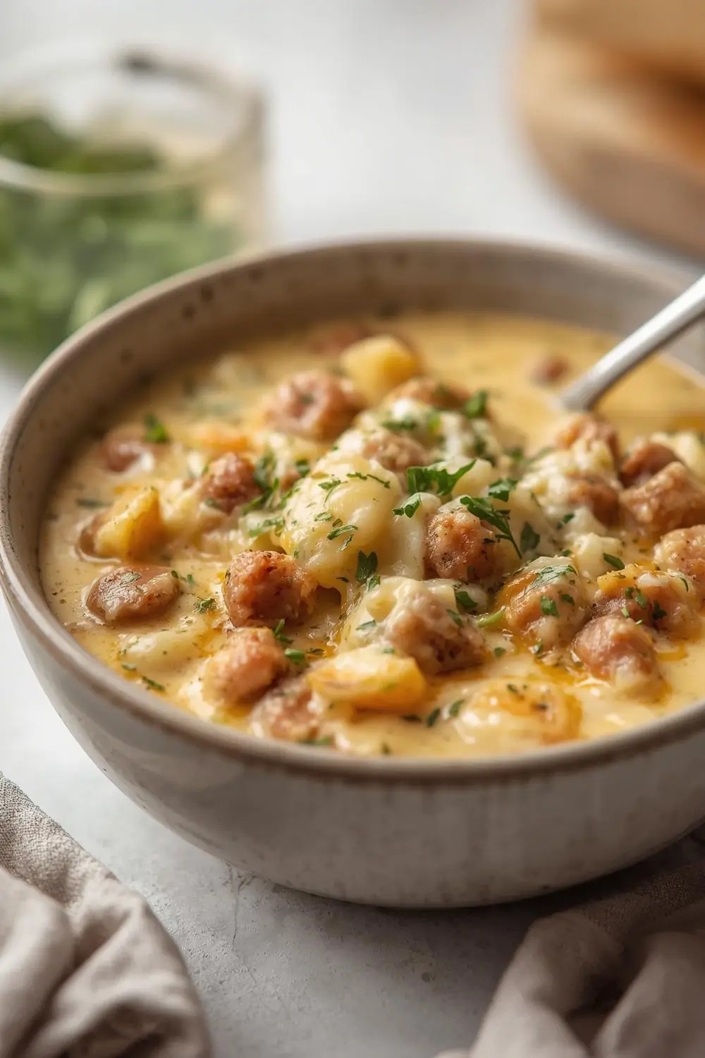 Slow Cooker Creamy Sausage Potato Soup – Easy Comfort Food!