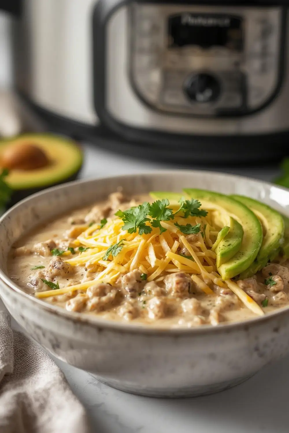 Slow Cooker Creamy White Chicken Chili 🌶️ | Easy & Comforting!