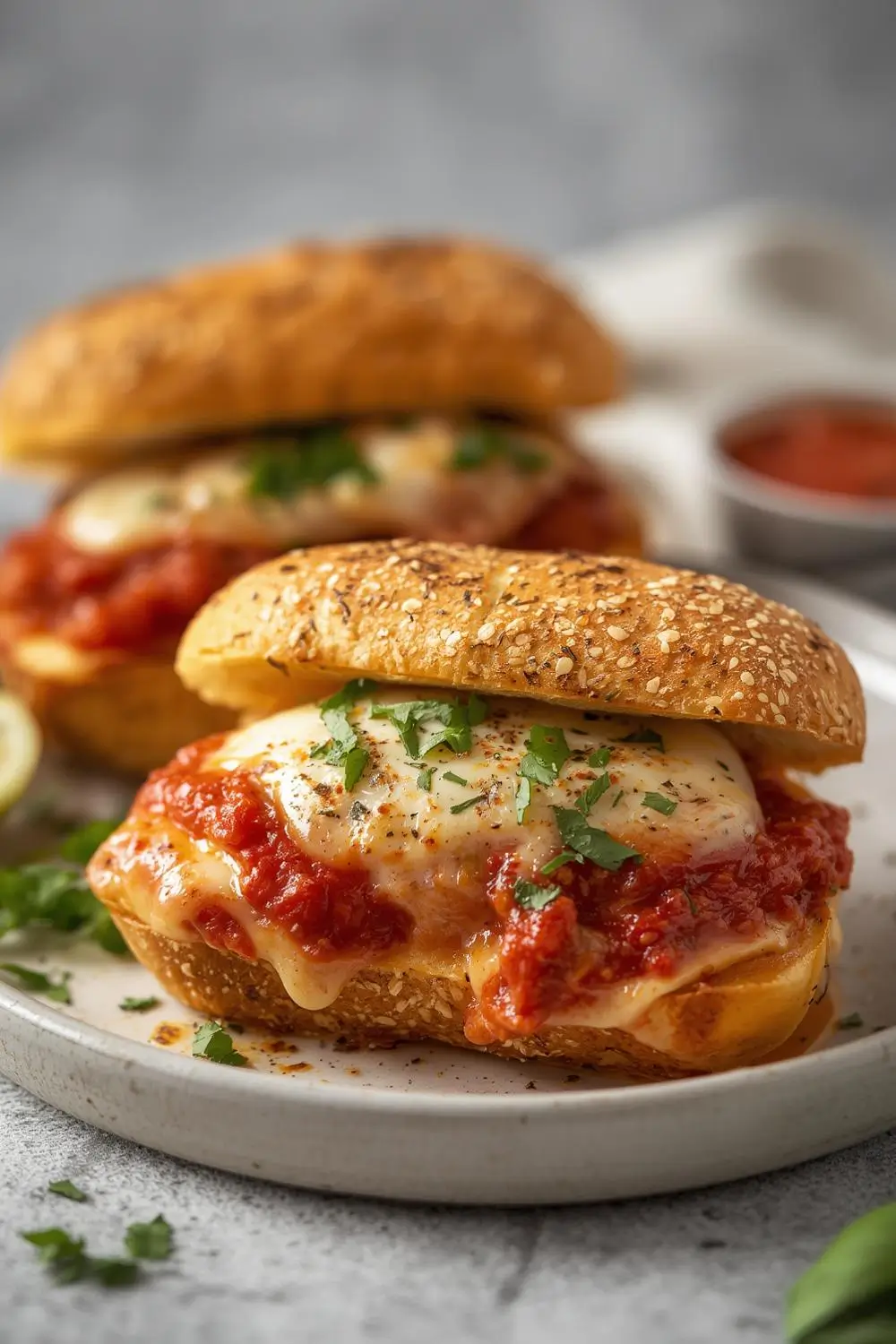 Slow Cooker Italian Chicken Parm Sandwiches (Effortless Dinner!)