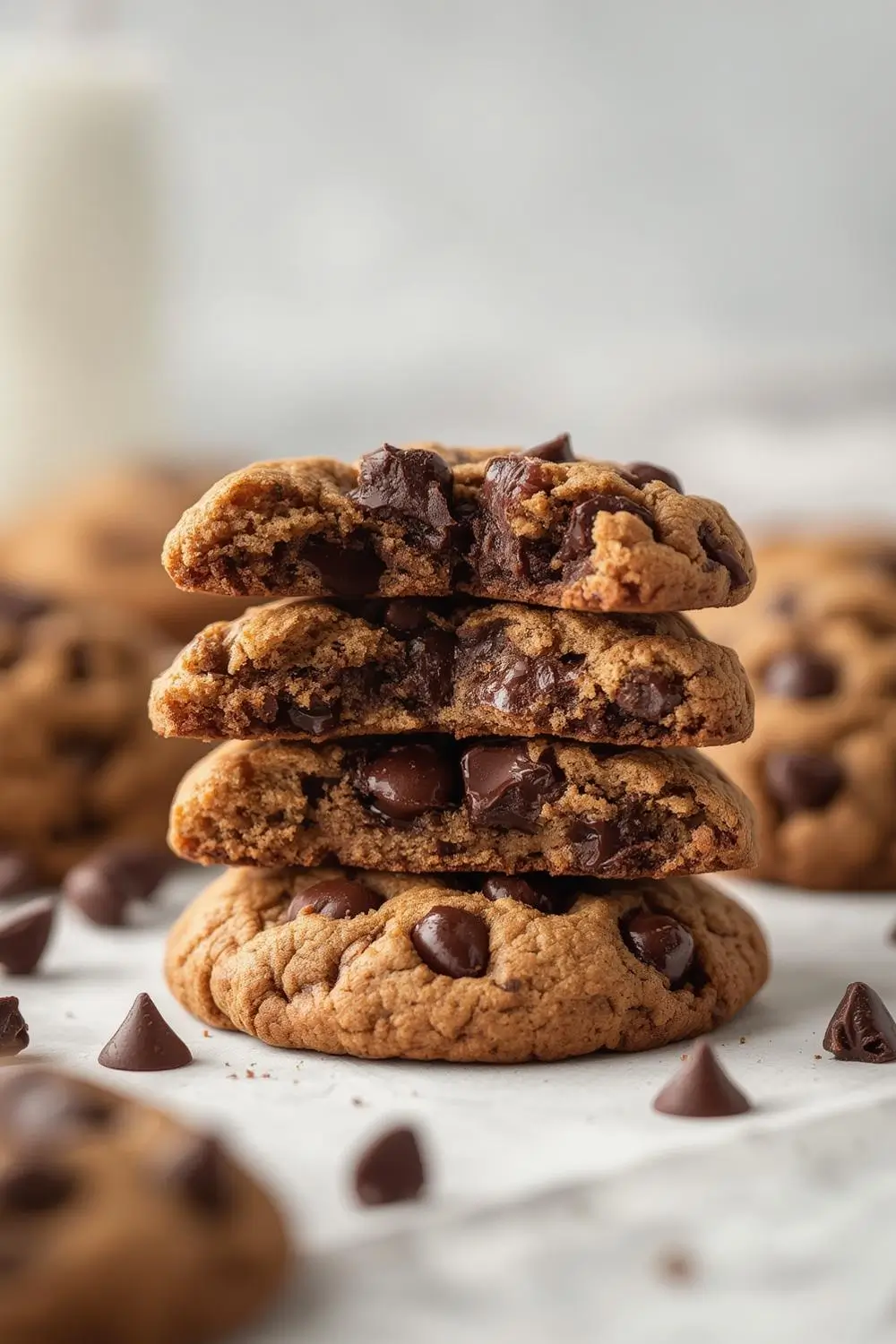 Chewy Sourdough Discard Chocolate Chip Cookies