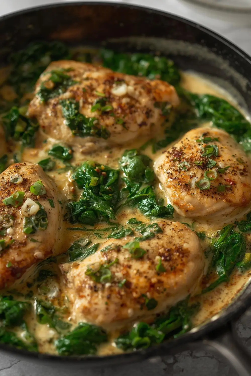 Creamy Spinach Chicken Skillet